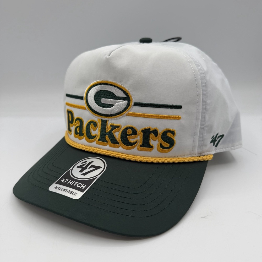'47 Brand Hitch Green Bay Packers Campscape Hat Cap Snapback Adjustable Rope NFL